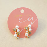 Jeweled Grapes Pearl Earrings