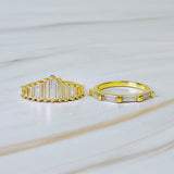 Crown Channel Ring Set Of 2