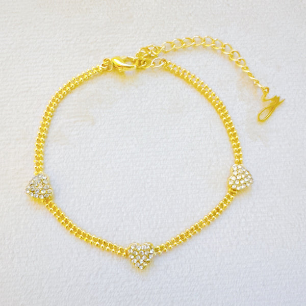 Dotty Shine Heart Bracelet