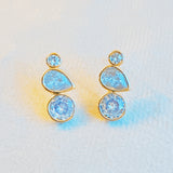 Mix Shape Bezel Shine Earrings