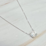 Brilliant Sparkle Moissanite Floating Necklace