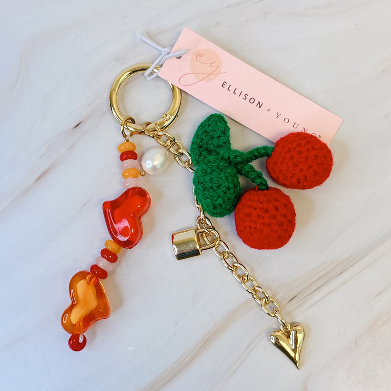 Heart Your Cherry Jingle Bag Charm