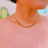 Flat And Bold Chain Necklace