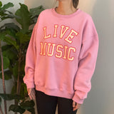Live Music Lover Oversized Sweatshirt