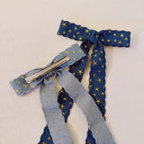 Golden Star Jean Bow Hair Clip Set Of 2