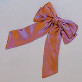 Doubled Satin Bow Hair Clip