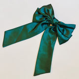 Doubled Satin Bow Hair Clip