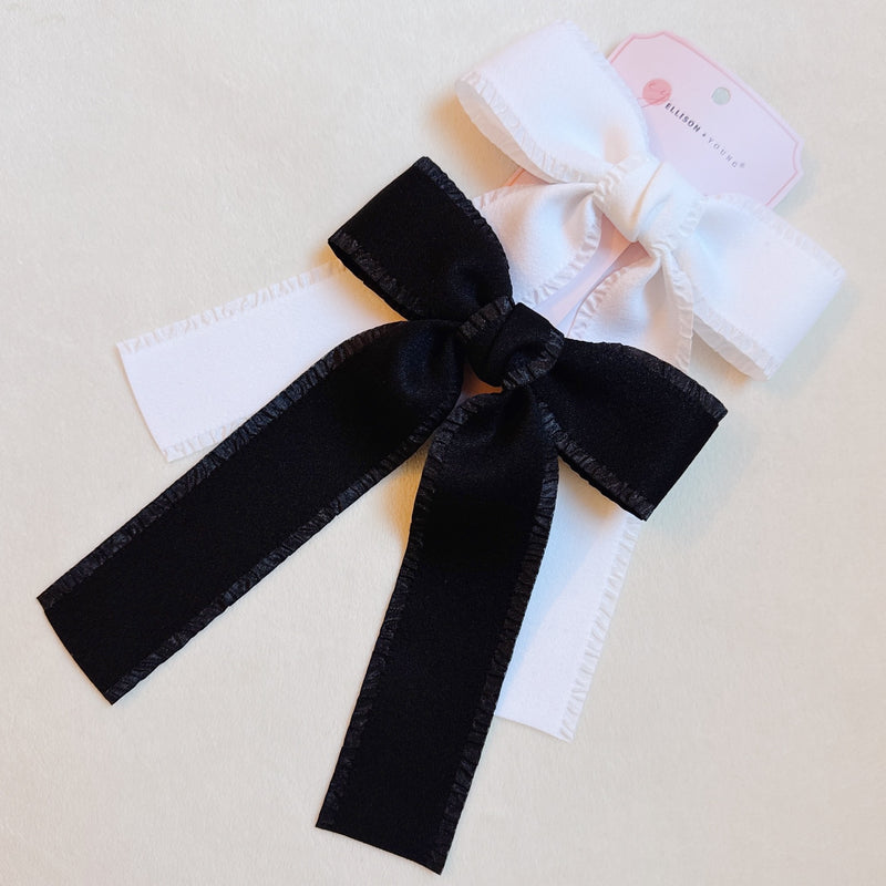 Lovely Edges Bow Hair Clip Set Of 2