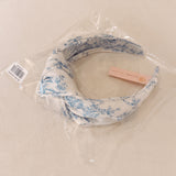 Blue And White Toile Knotted Headband