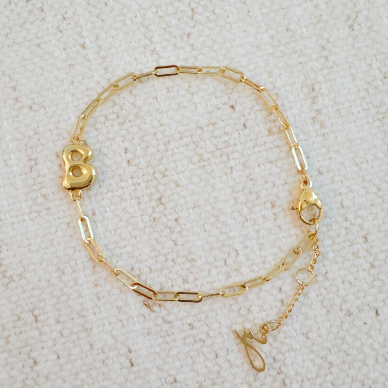 Mini Balloon Initial Bracelet