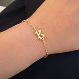 Mini Balloon Initial Bracelet