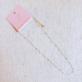 Pastel Water Drop Chain Necklace