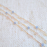 Pastel Water Drop Chain Necklace