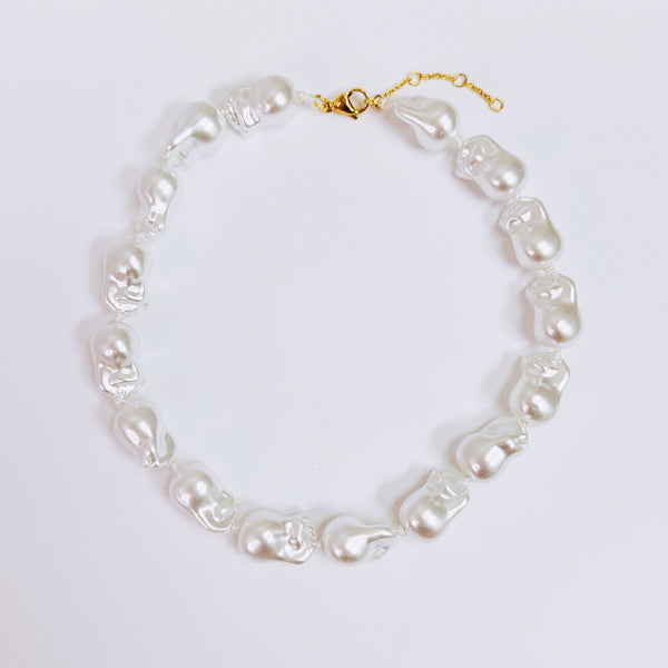 Modern Baroque Pearl Necklace