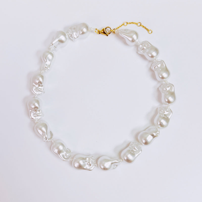 Modern Baroque Pearl Necklace