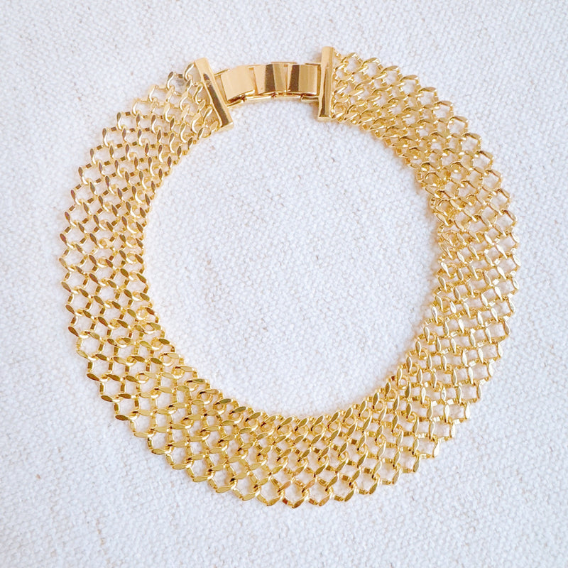 Lux Lattice Chain Choker Necklace