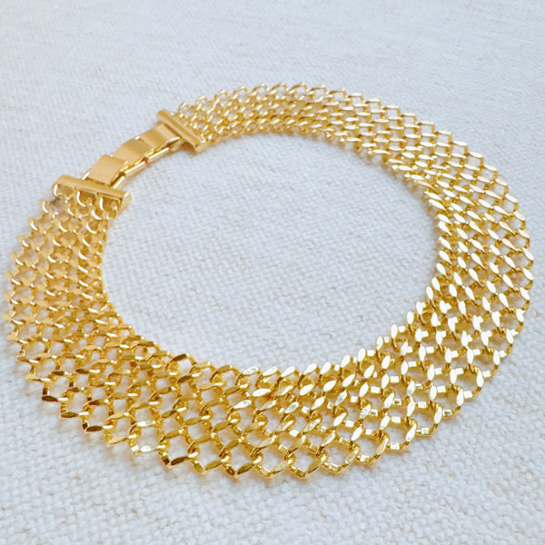 Lux Lattice Chain Choker Necklace