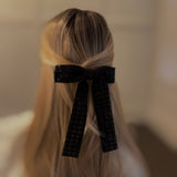 Lovely set of three bow hair clips made from soft lace fabric—perfect for adding a romantic and feminine touch to any hairstyle.