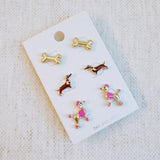 Lovely-Fur-Friend-Earring-Set-Of-3