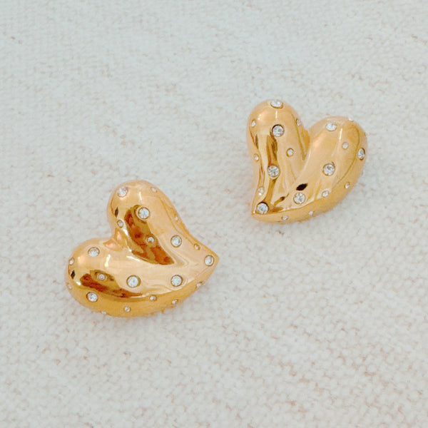 Lovely-Golden-Heart-Earrings