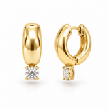 Ellison+Young Luxe Drop Hoop Earrings