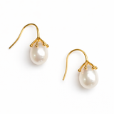 Organic Bloom Baroque Pearl Drop Earrings