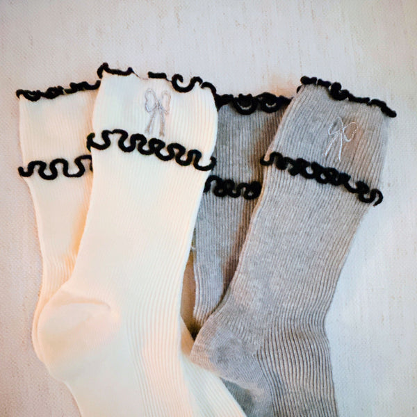 Ribbon Ripple Socks Set Of 2