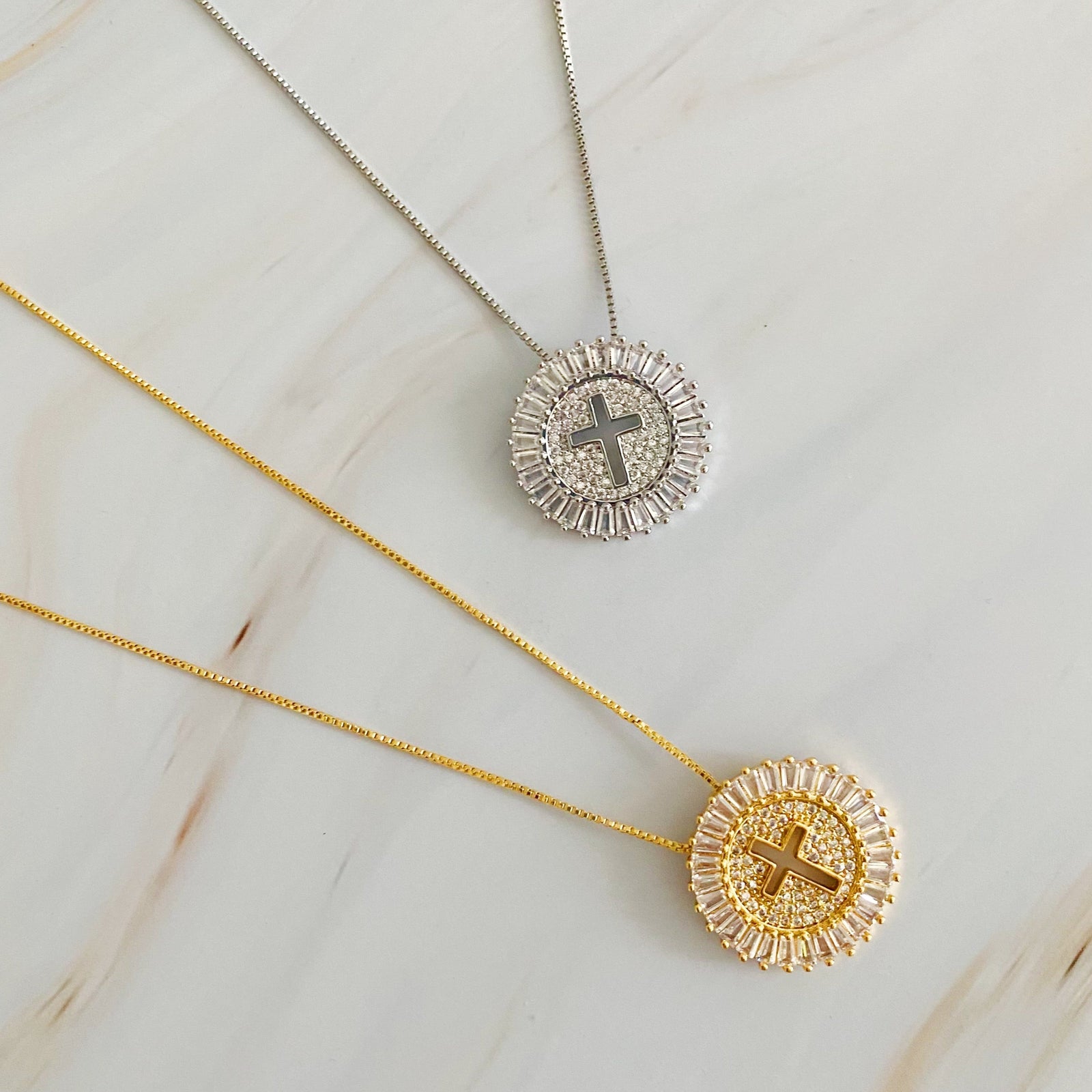 Shine Circle Cross Necklace | Ellison+Young – Ellisonyoung.com