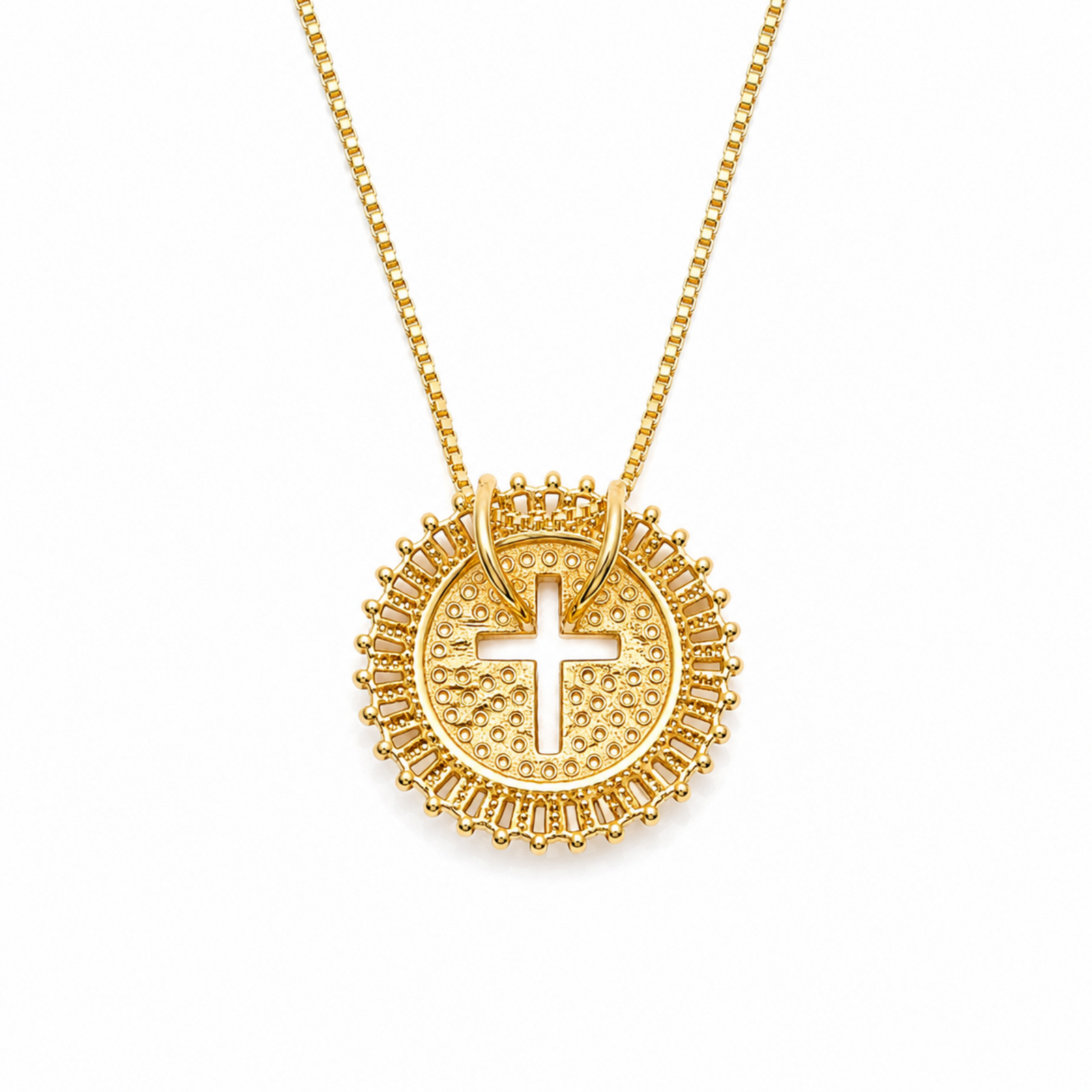 Shine Circle Cross Necklace | Ellison+Young – Ellisonyoung.com
