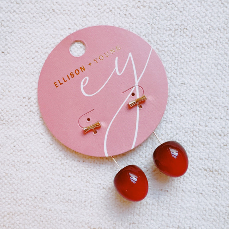 Sweet Cherry Drop Earrings