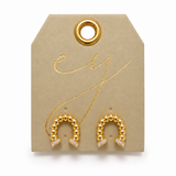 Ellison+Young Twisted U Stud Earrings