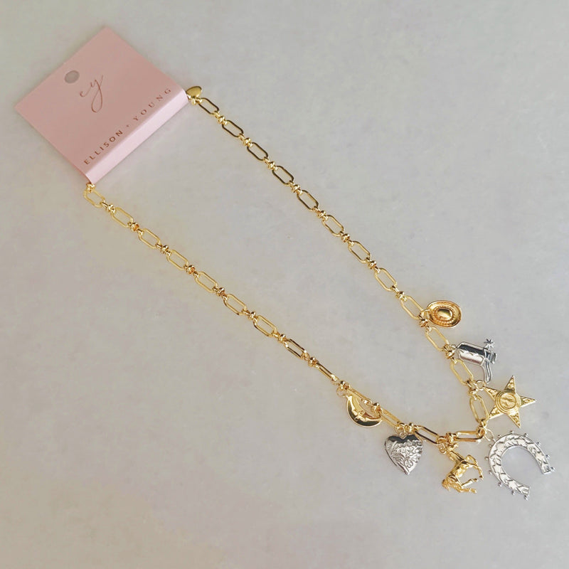 Wild Western Multi Charm Necklace