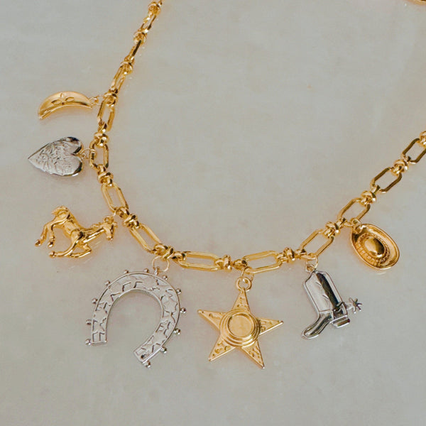 Wild Western Multi Charm Necklace