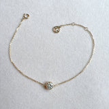 Bezel Set Round Diamond Bracelets 0.5 Carats - 14k Solid Gold