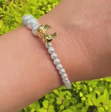 Bracelet de perles à nœud pendant