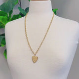 Lovely Big Heart Chain Necklace