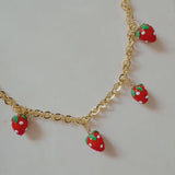 Sweet Strawberry Drops Bag Charm