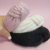 Cabled Knit Knotted Headband