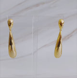 Golden Object Double Tier Earrings