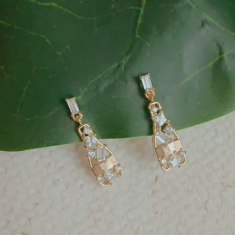 Pop The Bottle Paved Earrings