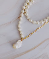 Sautoir en perles et chaîne In Your Way