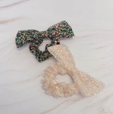 Shimmer Lover Bow Hair Scrunch