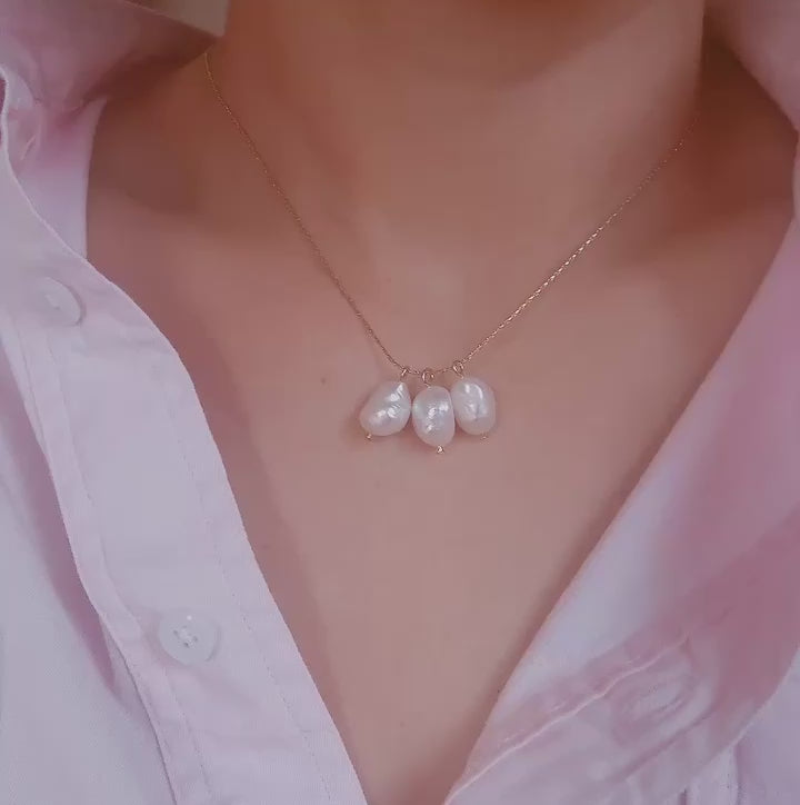 Trinity Freshwater Pearl Necklace