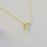 Amelia Dainty Toggle Necklace