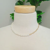 Freshwater Pearls And Chain Necklace