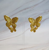 Boucles d'Oreilles Duo Papillon Vintage
