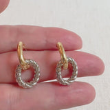 Two Toned Knocker Earrings