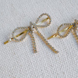 Adorable Sparkle Bow Bobby Pin Set Of 2