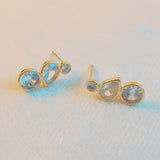 Mix Shape Bezel Shine Earrings