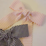 Precious Scallop Edged Bow Hair Clip Set Of 2